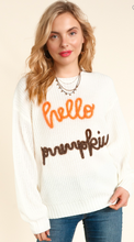 Load image into Gallery viewer, Hello Pumpkin Sweater