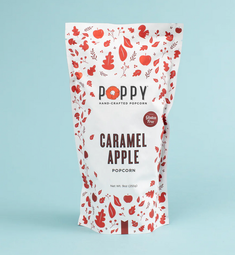 Poppy Popcorn Caramel Apple