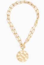 Load image into Gallery viewer, Double-Strand Gold Link Coin Necklace