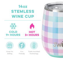 Load image into Gallery viewer, 14 oz Patterned Stemless Wine