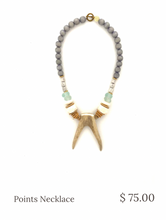 Load image into Gallery viewer, Antler Points Necklace