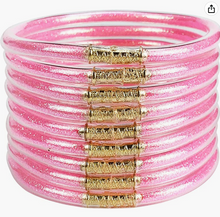 Load image into Gallery viewer, Glitter Jelly Bangles